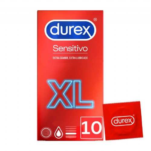 Durex sensitivo xl - preservativos (10 u)