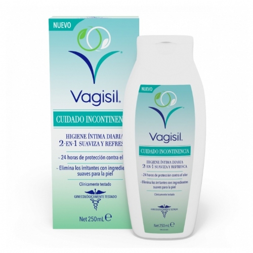 Vagisil cuidado incontinencia higiene intima 2 en 1 (1 envase 250 ml)