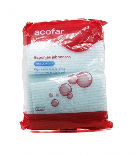 Acofar esponja enjabonada desechable (24 esponjas)