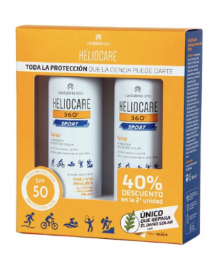 Heliocare 360º sport spray protector solar spf 50 Duplo