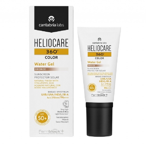 Heliocare 360º color water gel protector solar spf 50+  1 envase 50 ml color bronze