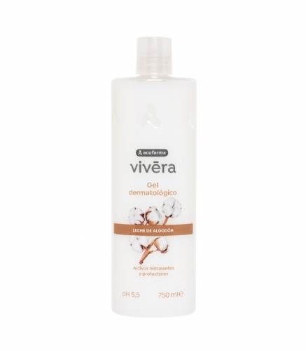 Acofarma vivera gel leche algodon  1 envase 750 ml