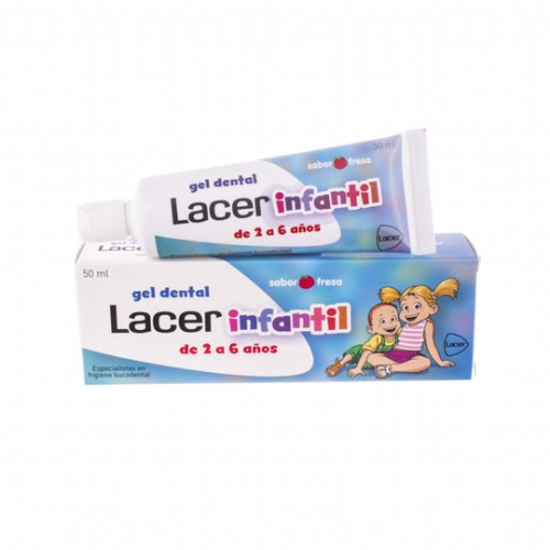 Lacer infantil gel dental (1 tubo 75 ml sabor fresa)