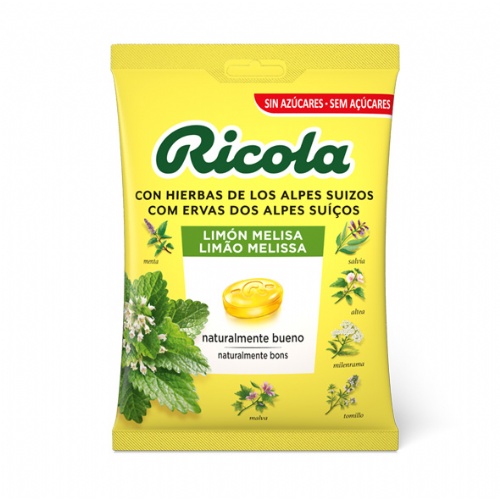 Ricola caramelos sin azucar  1 bolsa 70 g sabor limon