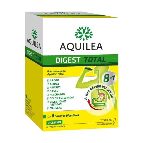 Aquilea digest total 12 sticks 2,5 g sabor manza