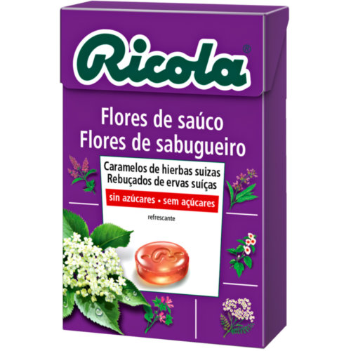 RICOLA CARAMELOS SIN AZÚCAR 50g FLOR DE SAUCO