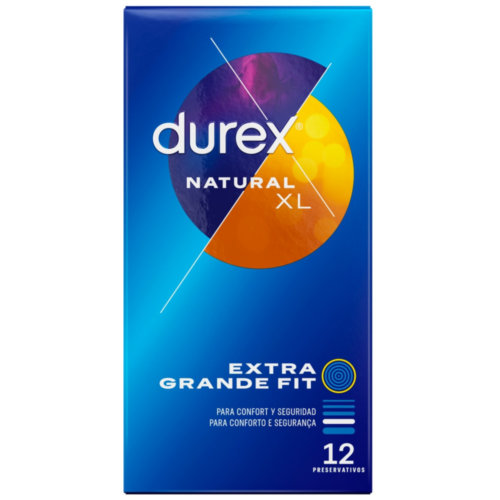 PROFILACTICO DUREX NATURAL XL 12 U
