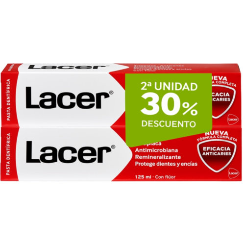 LACER PASTA DENTAL 125 G DUPLO.