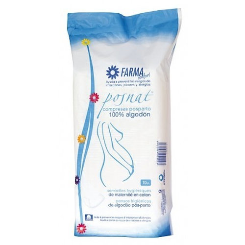 Compresas higienicas femeninas posparto - farmaconfort posnat (10 u)