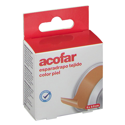 Esparadrapo - acofar (tejido color piel 5 x 2.5 cm)