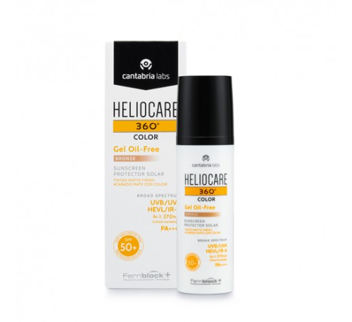 Heliocare 360º spf 50+ color gel oil-free protector solar 1 envase 50 ml color bronze - protector so