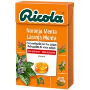 Ricola caramelos sin azucar naranja menta 50g