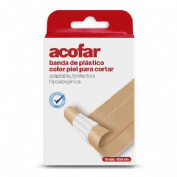 Acofar resistente al agua banda - aposito adhesivo (plastico c piel 10 x 6 cm 10 u)
