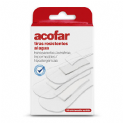 Acofar resistente al agua - aposito adhesivo (transp surtidas 20 u)