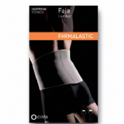 Faja lumbar farmalastic neopreno tech 1 unidad talla mediana color gris - farmalastic neopreno tech