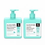 Suavinex duplo gel espumoso + locion (1 envase 500 ml + 1 envase 500 ml pack)