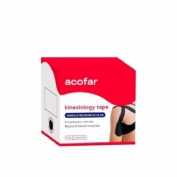 Acofar kinesiology tape vendaje  1 unidad 5 m x 5 cm color negro