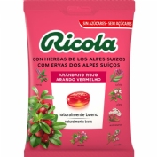 Ricola sin azucar arandanos bolsa 70 gr