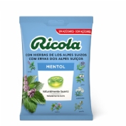 Ricola caramelos sin azucar  1 bolsa 70 g sabor mentol